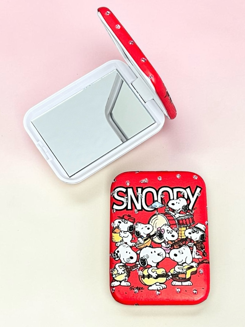 Snoopy Red Compact Folding Pocket Mirror